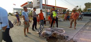 Diduga ‘Habis Ngecor’, Motor di SPBU Hartono Terbakar