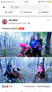 Story’ Akun ‘Via Ndut’ Mayat Yang diTemukan diKalianda