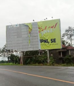 Baliho Bakal Calon Bupati Lamsel Lagi-Lagi Ditemukan Rusak