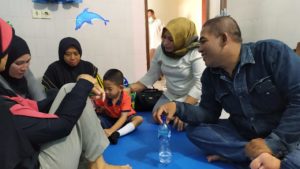 Yuti Hipni Sambangi Anak-anak Rehabilitasi