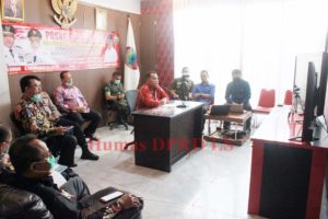 Nanang Ermanto Rakor Video Conference Bersama Gubernur Lampung Terkait Penanganan Covid-19