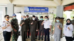 Cegah Penyebaran Covid-19, Komisi IV DPRD Lampung Tinjau Langsung Simpul-Simpul Transportasi Publik