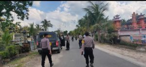 Water Canon Polres Lamsel Kembali Semprotkan Disinfektan di Bali Nuraga