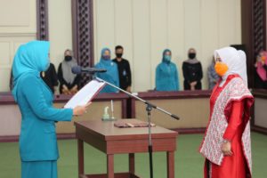 Usai Bupati, Winarni Dilantik Ketua TP PKK dan Ketua Dekranasda Lamsel