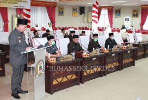 DPRD Lamsel Gelar Rapat Paripurna LKPJ