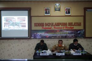 Nanang Ermanto Dan Forkopimda Lamsel Ikuti Rakornis TMMD Ke – 108