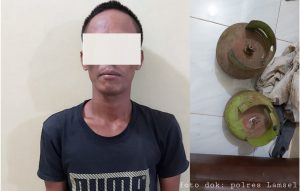 Polsek Penengahan Berhasil Tangkap Tersangka Pencuri Tabung Gas
