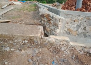 Kondisi pekerjaan dreanse huntap 