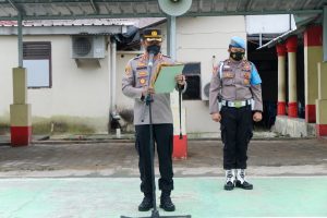 Apel Pagi, Kapolres Lamsel Apresiasi Polsek Natar
