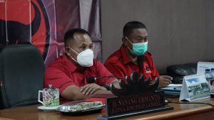 Ketua DPC PDI Perjuangan Lamsel Ikuti Rapat Bersama DPP Partai Ke-117 Secara Daring