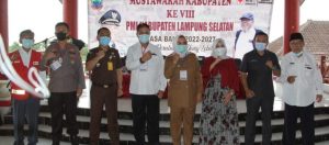 Asisten I Buka Muskab PMI Lampung Selatan ke-VIII