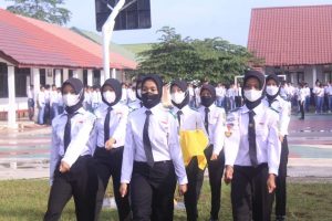 Selamat ! Ayu Laudia Misel Gantikan Rian Saputra Jadi Ketua Paskibra SMK MULAN