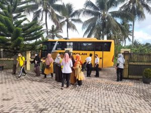 Dishub Fasilitasi Bus Sekolah Untuk Anak Berkebutuhan Khusus di SLB Sidomulyo Lamsel