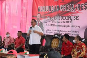 Reses di Candipuro, Ketua Komisi IV DPR RI Sudin Tampung Aspirasi Warga