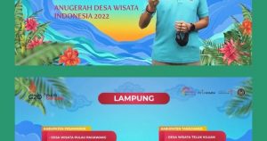 Pantai Minang Rua Lampung Selatan Lolos 100 Besar Desa Wisata ADWI 2022