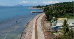 Bangunan Peredam Gelombang Tinggi Sepanjang 11 KM di Bangun di Lokasi Pasca Tsunami di Lamsel