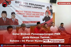 Diskusi Penanggulangan PMK pada Hewan Ternak, Sutono : Ini Peran Nyata PDI Perjuangan