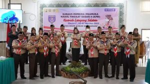 Ketua Kwartir Cabang Pramuka Lamsel Buka Kegiatan Pelatihan Kursus Mahir Tingkat Dasar II