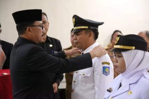 Sekda Lamsel Laksanakan Pelantikan dan Pengambilan Sumpah Jabatan Administrator