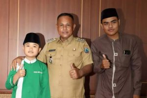 Pamitan Dengan Bupati, Dua Qori Lampung Selatan Wakili Provinsi Lampung Pada Lomba MTQ Tingkat Nasional