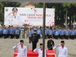 Pemkab Lamsel Gelar Upacara Peringatan Hari Lahir Pancasila