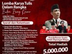 Peringati Bulan Bung Karno, DPD PDI Perjuangan Lampung Gelar Lomba Karya Tulis, Ayo Daftar Gratis