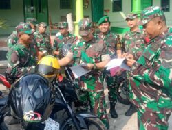 Koramil 421-06/Natar Gelar Apel Pengecekan Kendaraan Dinas Babinsa