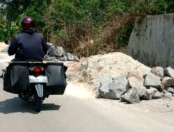 Camat Rajabasa Akan Cek Pekerjaan Provinsi yang Membahayakan Pengendara Lalulintas