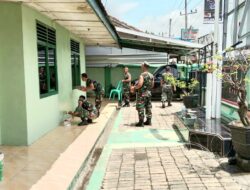 Pemeliharaan Bangunan, Koramil 421-06/Natar Laksanakan Pembersihan Pangkalan dan Pengecatan Kantor