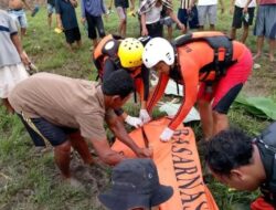 Dua Hari Pencarian, Korban Hanyut  Di Sungai Way Bulok Pringsewu Ditemukan Meninggal Dunia
