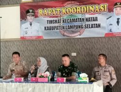 Bersinergi Dengan Uspikacam, Danramil 421-06/Natar Hadiri Rakor Kecamatan
