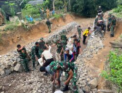 Dua Pekan Berjalan, Satgas TMMD Kodim 0421/LS Semangat Dalam Pengerjaan Sasaran Fisik
