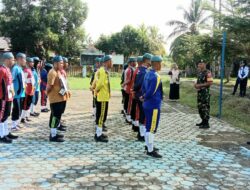 Peduli Generasi Muda, Babinsa Koramil 421-06/Natar Berikan Materi Wasbang, Ideologi Pancasila dan PBB Kepada Pelajar SMK Aviasi Branti