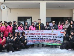 Perayaan HUT Polwan ke-76, Kegiatan Olahraga dan Lomba Seru di Lapangan Apel Polres Lampung Selatan