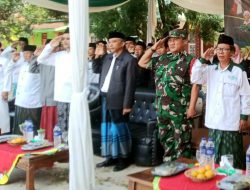 Babinsa Koramil 421-06/Natar Hadiri Peringatan Hari Santri Nasional Kecamatan Natar