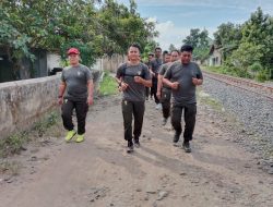 Bina Fisik dan Jaga Kebugaran, Babinsa Koramil 421-06/Natar Lari Aerobik