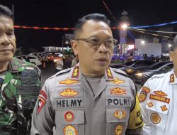 Personel Polda Lampung Jaga Kondusifitas Perayaan Tahun Baru