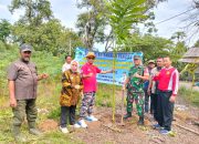Peduli Lingkungan dan Penghijauan, Babinsa Koramil 421-06/Natar Hadiri Launching Penanaman Pohon Pinang