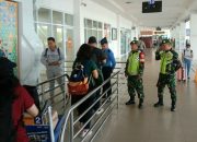 Anggota Koramil 421-06/Natar Melaksanakan Pospam dan Posyan Lebaran Idhul Fitri 1446 H