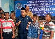 Lakukan Reses Pertama 2025, Anggota DPRD Lamsel Suhadirin Tampung Aspirasi Warga Masyarakat Desa Sukatani