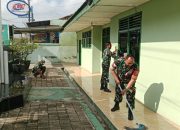 Jum’at Bersih Anggota Koramil 421-06/Natar Laksanakan Pembersihan Pangkalan