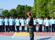 Peduli Generasi Muda, Babinsa Koramil 421-06/Natar Berikan Materi Wasbang dan PBB Pada MPLS Kepada Pelajar SMK Swadhipa 2 Natar