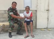 Jumat Berkah, Babinsa Koramil 421-06/Natar Berbagi Makan Siang Kepada Warga Kurang Mampu