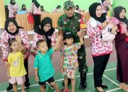 Peduli dan Cegah Stunting, Babinsa Aktif Dampingi Posyandu dan Pemberian Makanan Tambahan