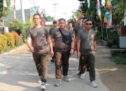 Bina Fisik dan Jaga Kebugaran, Babinsa Koramil 421-06/Natar Gelar Jalan Sehat Gembira