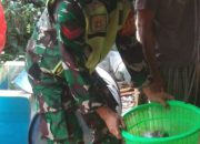 Melalui Komsos, Babinsa Mengajak Penjual Ikan Agar Tetap Menjaga Kebersihan