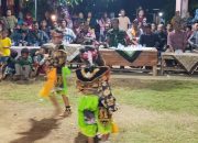 Meriahkan HUT Ke-80 RI, Babinsa Rulung Mulya Menghadiri Pentas Kesenian Kuda Lumping