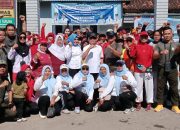 Meriahkan HUT Kemerdekaan RI ke-80, Koramil 421-06/Natar Bersama Pemdes Natar, Gelar Jalan Sehat Gembira