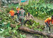 TNI Hadir di Tengah Rakyat, Babinsa Hajimena Bersama Warga Bersihkan Sungai Way Kandis