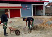 Koramil 421-06/Natar Dukung Percepatan Pembangunan Gerai Pergudangan KDKMP di Krawang Sari dan Bumi Sari